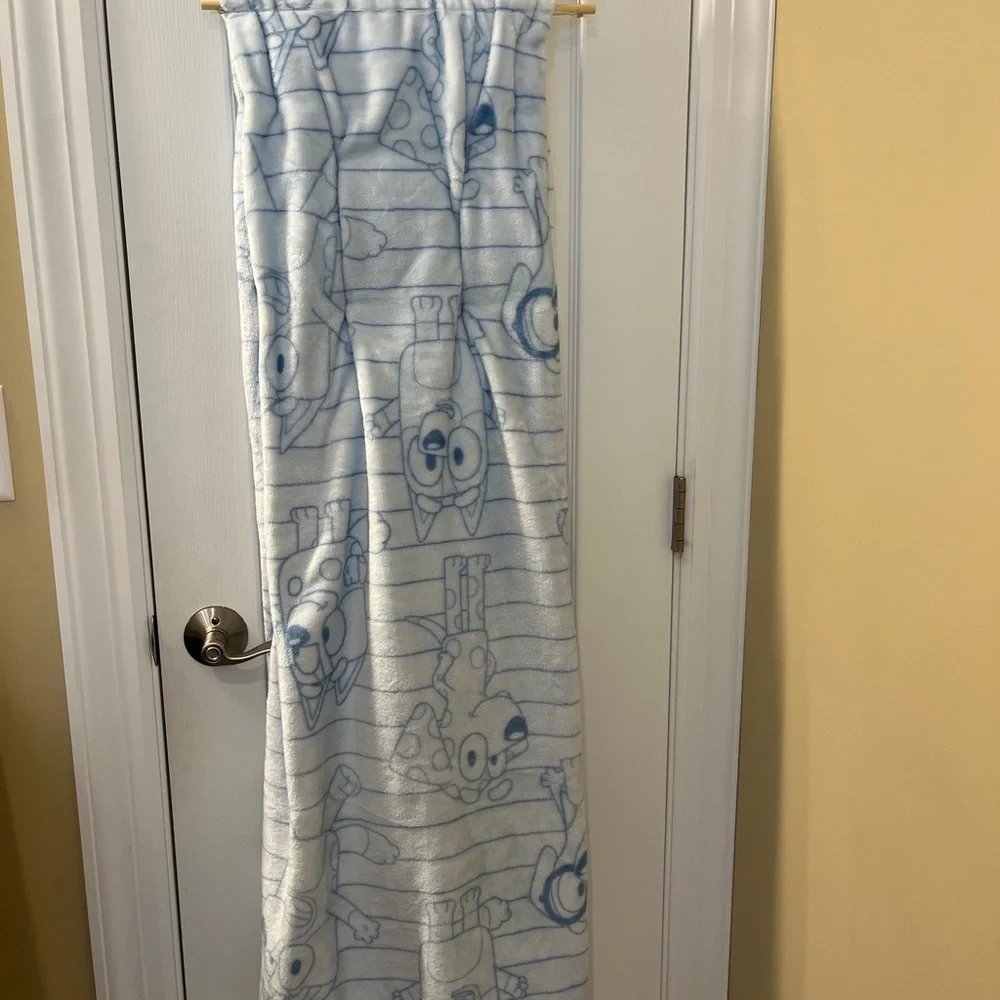 🆕Bluey Plush Blanket Kids Light Blue 60x90 Bedroom
